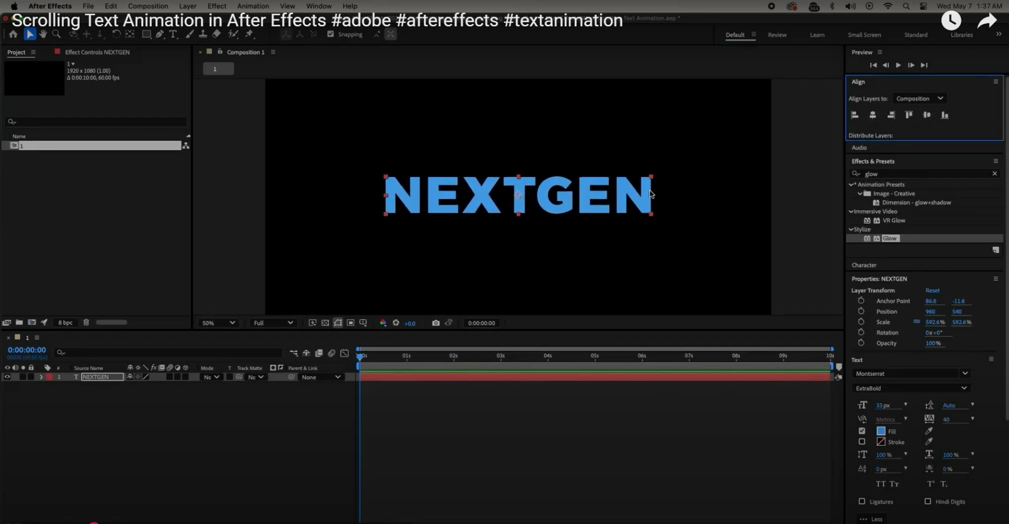 🚀 Scrolling Text Animation: A Visual Innovation at Akshari Solutions