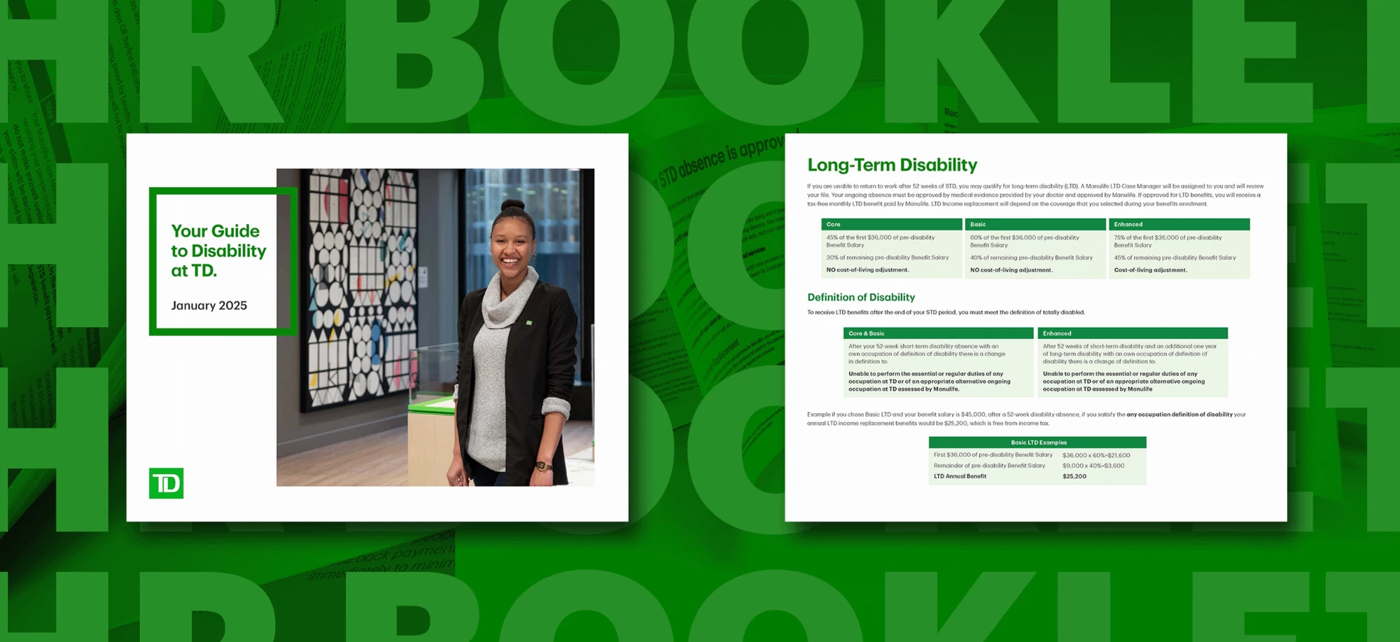 Cover image of Booklet on a collage of text